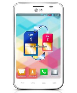 LG Optimus L4dual-SIM color blanco