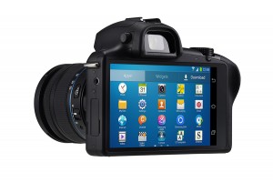 Samsung Galaxy NX la cámara 3G/4G atrás pantalla