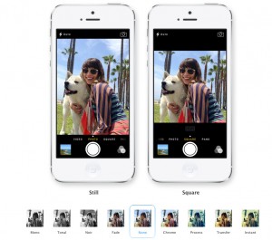 iOS 7 iPHone foto filtros Photo Filters