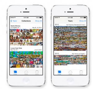 iOS 7 iPhone Photo App vistas