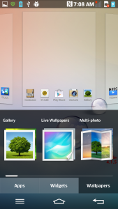 LG Optimus G2 captura de pantalla Home