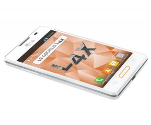 LG Optimus L4X en México color blanco pantalla