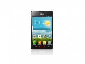 LG Optimus L4 II color negro pantalla