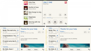 Tizen 2.1 OS screenshots reproductor y email