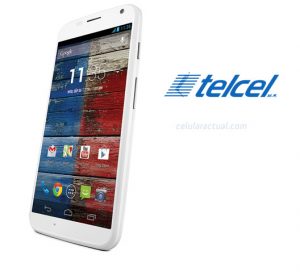 Motorola Moto X en México con Telcel logo