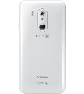 Pantech Vega LTE-A blanco de lado
