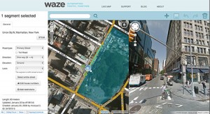 Waze con editor de mapas con Google Street View