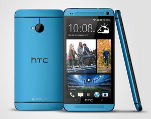HTC One en color azul vívido Vivid Blue