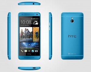 HTC One mini en color azul vívido Vivid Blue