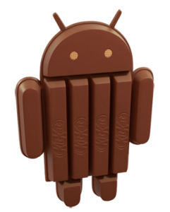 Android KitKat chocolate Logo Mascota oficial