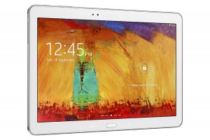 Samsung Galaxy Note 10.1 2014 Edition color blanco pantalla