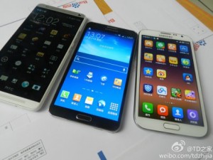 HTC One Max phablet con el Galaxy Note 3 y Galaxy Note 2