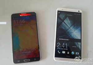 HTC One Max phablet con el Galaxy Note 3