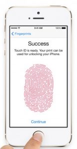 iPhone 5S lector de huellas digitales Touch ID sensor