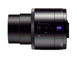 Sony Lente módulo QX100 para smartphones de lado