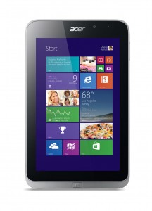 Acer Iconia W4 tablet pantalla de frente