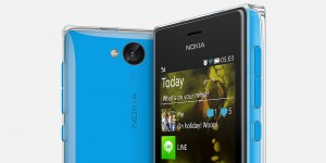 Nokia Asha 503 color azul con Crystal-clear
