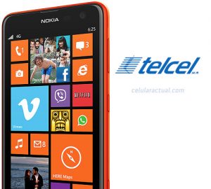 Nokia Lumia 625 en México con Telcel Logo