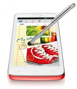 Alcatel One Touch Scribe OT-8000 color rojo con Stylus