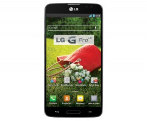 LG G Pro Lite color negro acostado