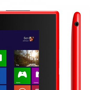 Nokia Lumia 2520 tablet Windows RT color rojo salida de audio 3.5 mm Dolby