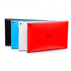 Nokia Lumia 2520 tablet Windows RT colores negro, azul, blanco y rojo