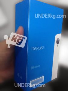 Nexus 5 color blanco en caja