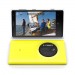 Nokia Lumia 1020 para México cámara de 41 MP PureView blanco y amarillo