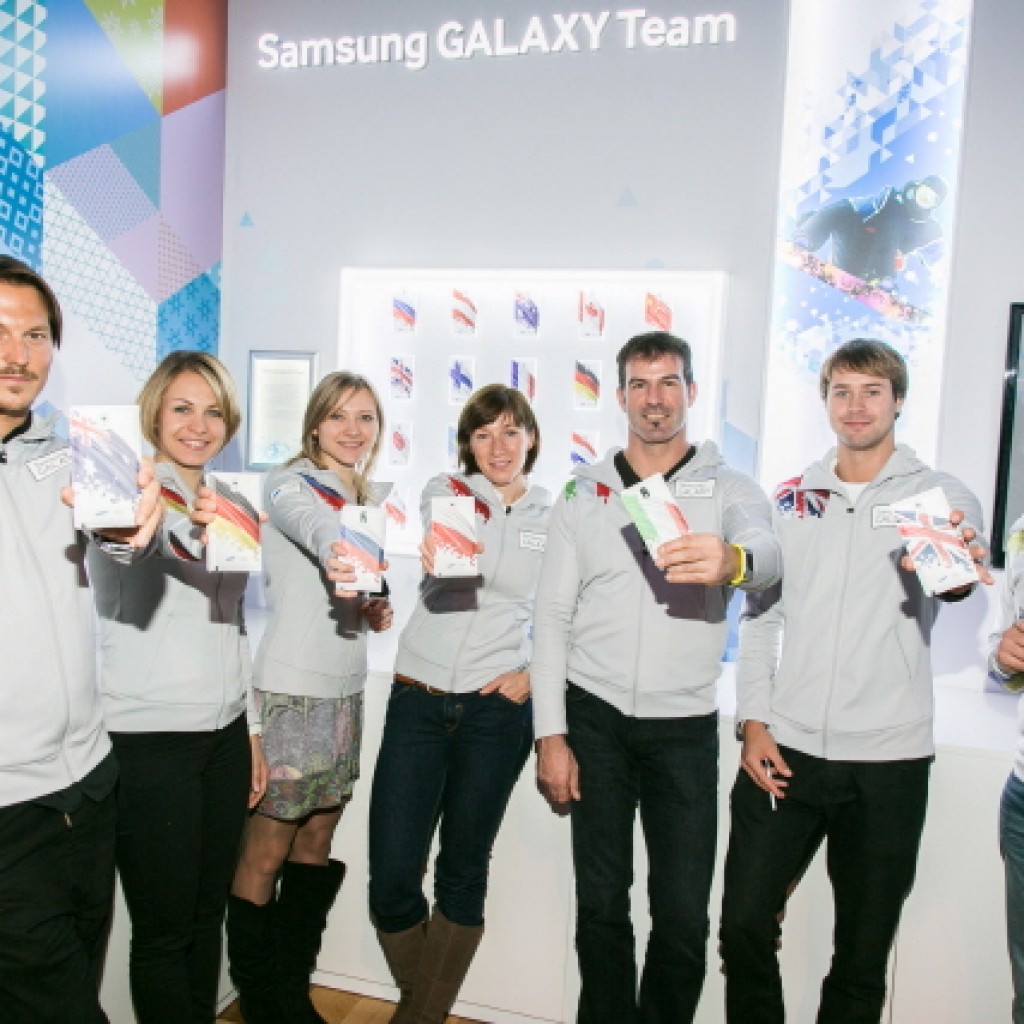 Samsung Galaxy Note 3 el teléfono oficial de Juegos Olímpicos de Sochi 2014 con Atletas