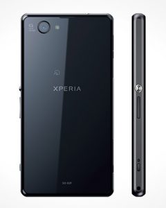 El Xperia Z1 f color negro cámara de 20.7 MP