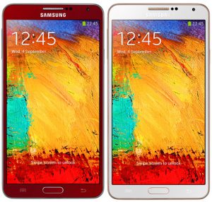El Samsung Galaxy Note 3 color Rojo Red y Rosa Oro Rose Gold