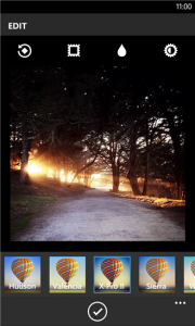 Instagram Windows Phone 8 Edición de foto