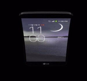 LG G Flex profundidad en pantalla curva