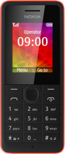 Nokia 106 color negro rojo