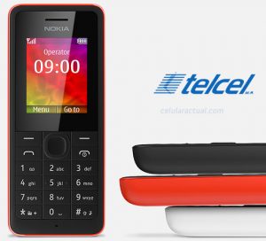 Nokia 106 en México con Telcel logo