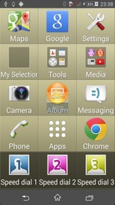 Xperia Sirius D6503 pantalla screenshot Android 4.4 KitKat Xperia Simple Home