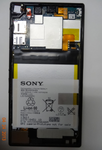 Xperia Z Ultra SGP412 FCC partes internas batería