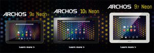 Archos 90 Neon, 97, Neon 101 Neon