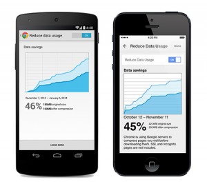 Nuevo Chrome para iOS y Android con ahorro de datos móviles 1
