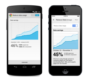 Nuevo Chrome para iOS y Android con ahorro de datos móviles