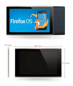 Tablet Firefox OS Flatfish detalles