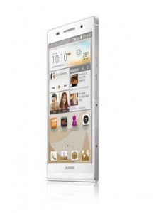 Huawei Ascend P6 S pantalla de lado