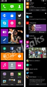 Nokia Normandy Android phone Home Time line completa
