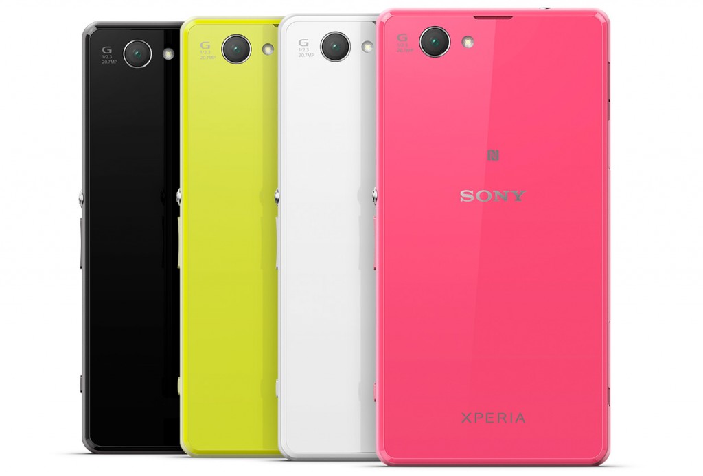 Sony Xperia Z1 Compact colores cámara trasera