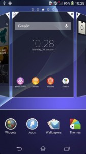Sony Xperia Z2 interfaz de usuario filtrada Home pantallas