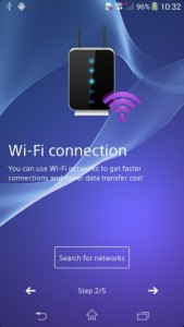 Sony Xperia Z2 interfaz de usuario filtrada WiFI connection
