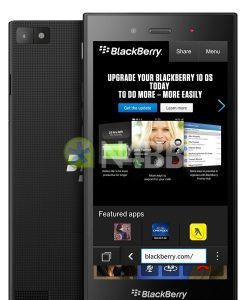 BlackBerry Z3 Jakarta pantalla y cámara filtración