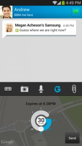 BBM 2.0 para Android , iPhone con localización