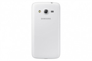 Samsung Galaxy Core LTE cámara color blanco