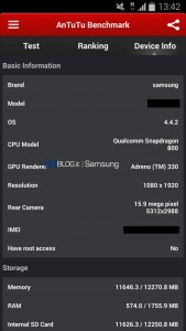 El Samsung Galaxy S5 Benchmark AnTuTu con 16 MP Otros 3